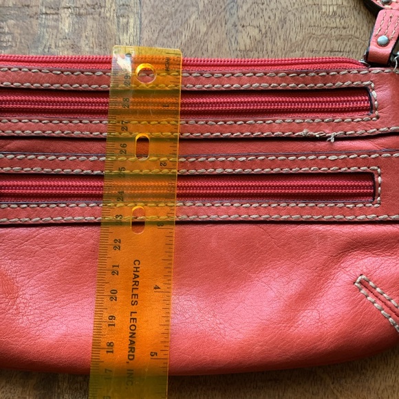 Fossil Orange Leather Wallet/Wristlet - Picture 4 of 7